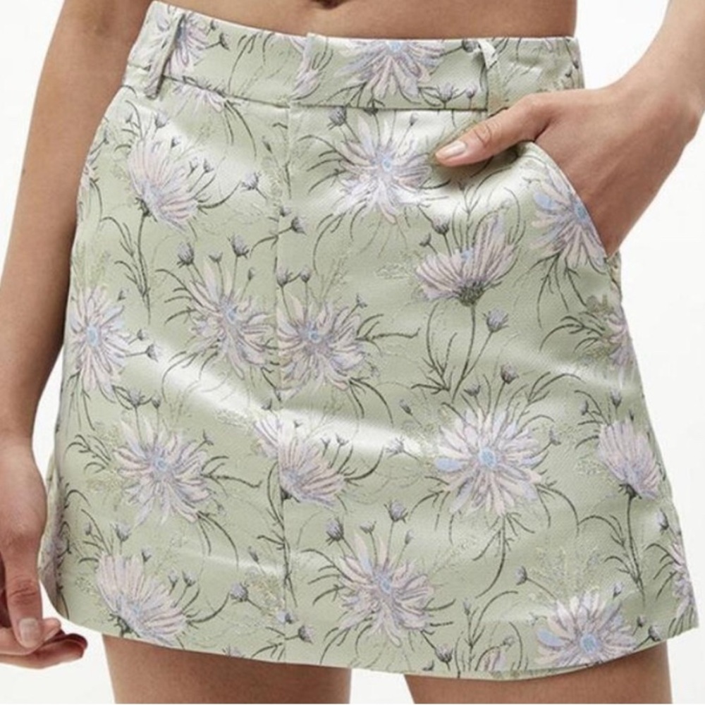 En Saison Talita Skort in Floral Green